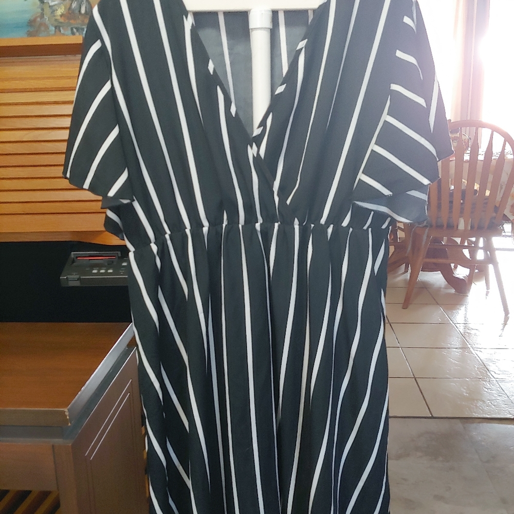 SHEIN Striped Dress Size 3x